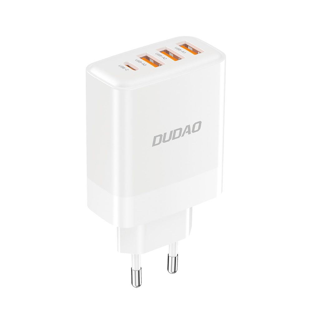Dudao A5HEU 3xUSB-A 1xUSB-C PD 20W QC3.0 18W+ 2x12W wall charger - whiteeng