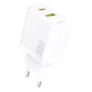 Dudao A27TEU PD 30W GaN USB-A USB-C Wall Charger - Whiteeng