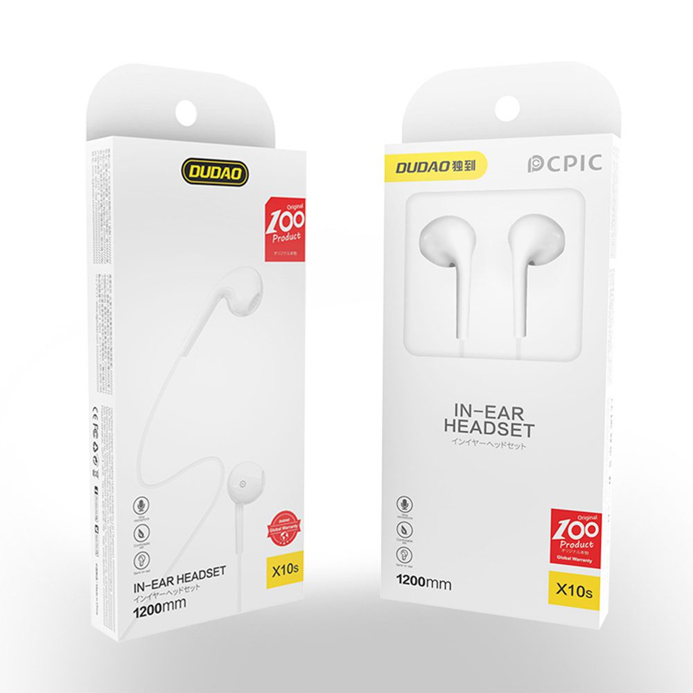 204521_2 Dudao X10S wired in-ear headphones 3.5mm mini jack 1.15m - whiteeng