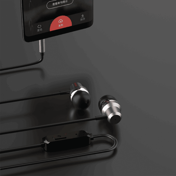 Dudao X10PRO in-ear headphones, wired, 3.5mm mini jack - blackeng