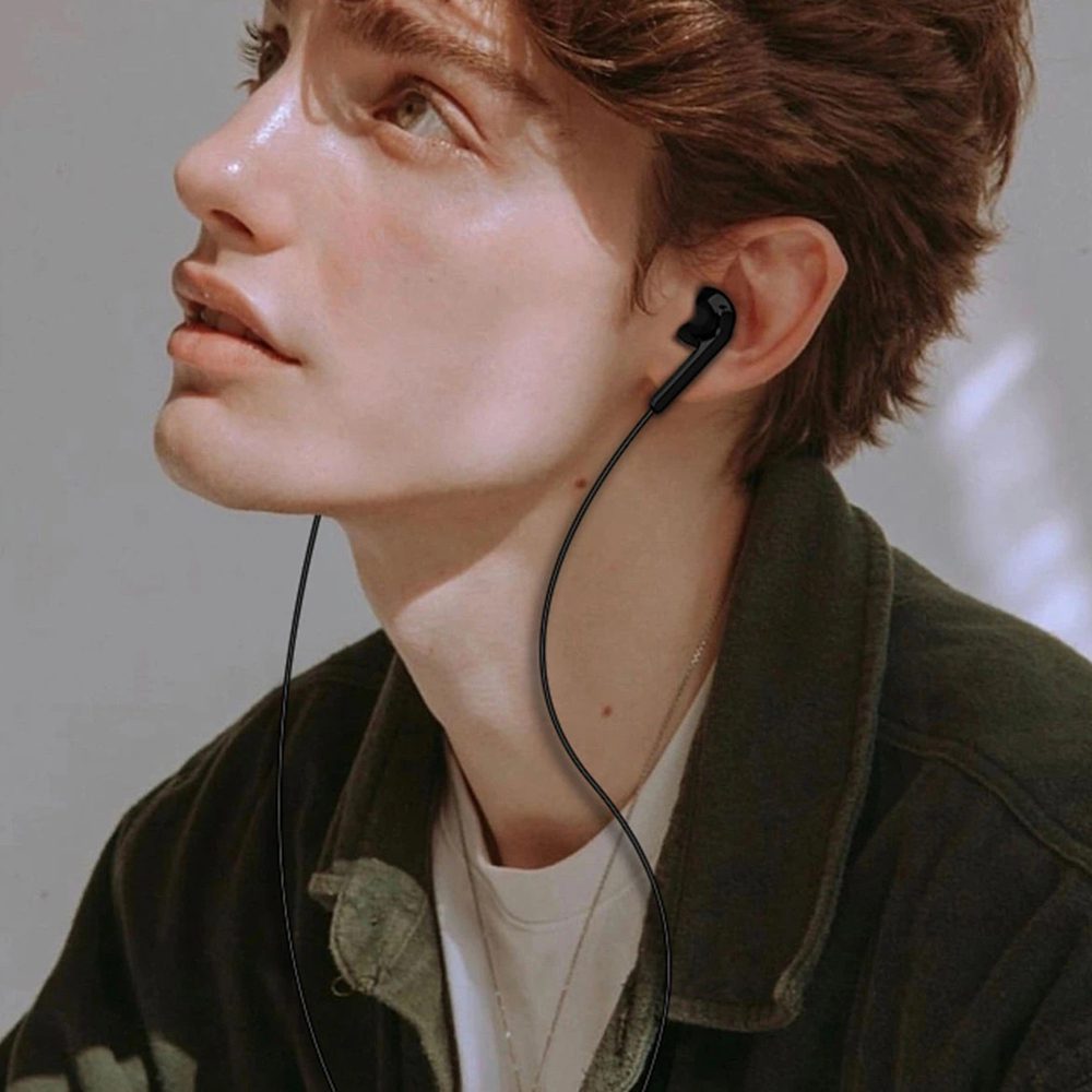 204525_2 Dudao X3+ Wired USB-C In-Ear Headphones - Blackeng