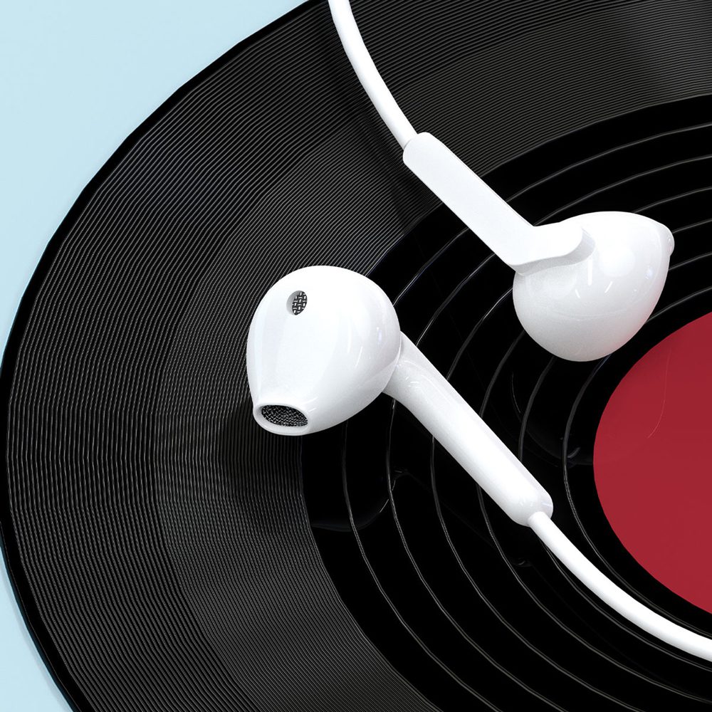 204526_6 Dudao X3+ Wired USB-C In-Ear Headphones - Whiteeng