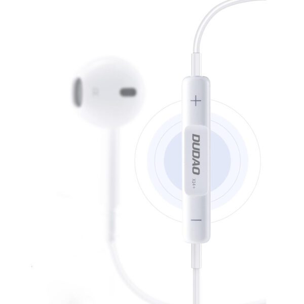 Dudao X14+ Wired In-Ear Headphones with Lightning Connector 1.2m - Whiteeng