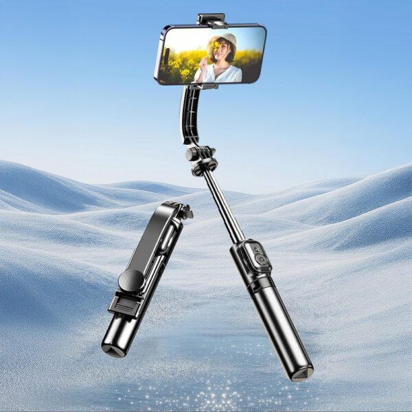 Selfie stick Dudao F18S 4-in-1 foldable tripod with remote control - blackeng