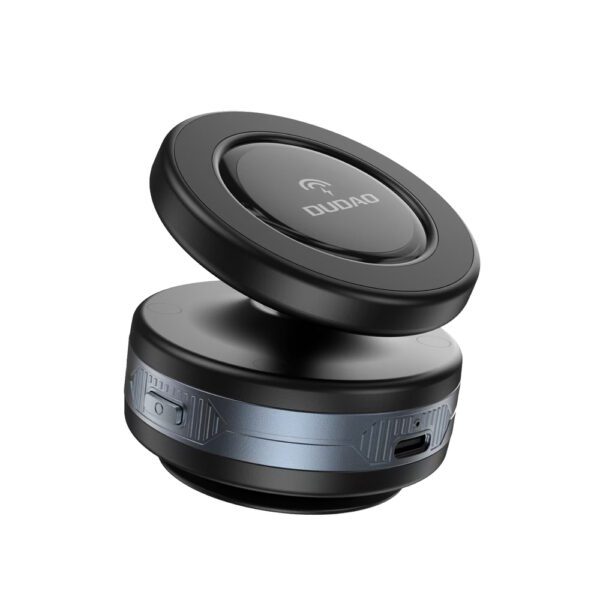 204530_1 Dudao F24MAX Car Holder with 15W Wireless Charger, MagSafe Compatible, with Automatic Suction Cup - Blackeng