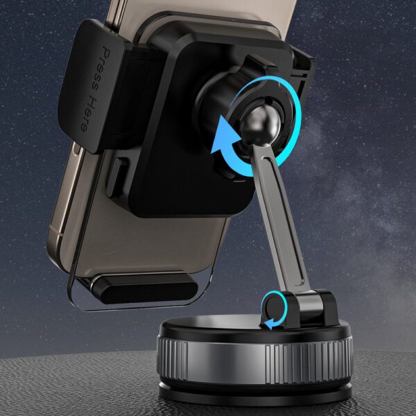 Dudao F24PLUS Car Holder with Suction Cup for Dashboard - Blackeng