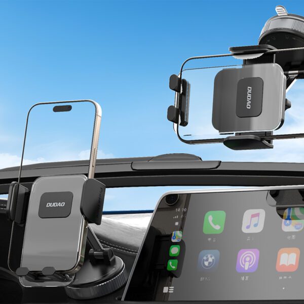 Dudao F24PLUS Car Holder with Suction Cup for Dashboard - Blackeng