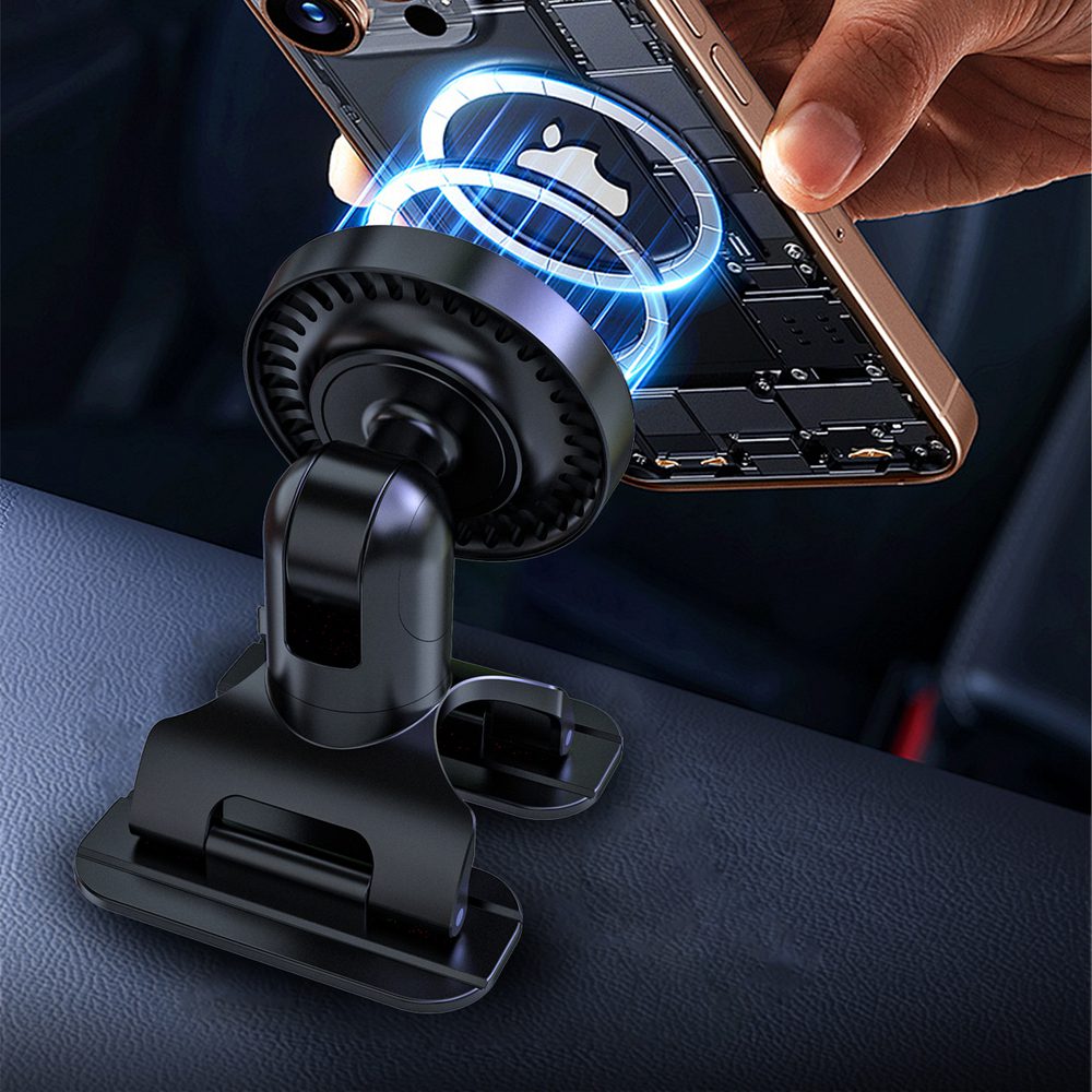 Dudao F25 MagSafe-compatible car mount for dashboard or windshield - blackeng