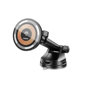 Dudao F12MAX+ Car Holder with 15W Wireless Charger, Compatible with Magsafe - Blackeng