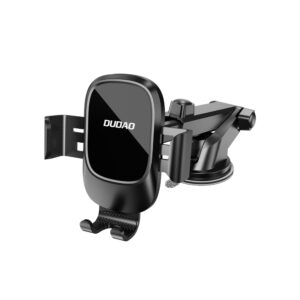 Dudao F5N+ gravity car holder with suction cup for windshield or dashboard - blackeng