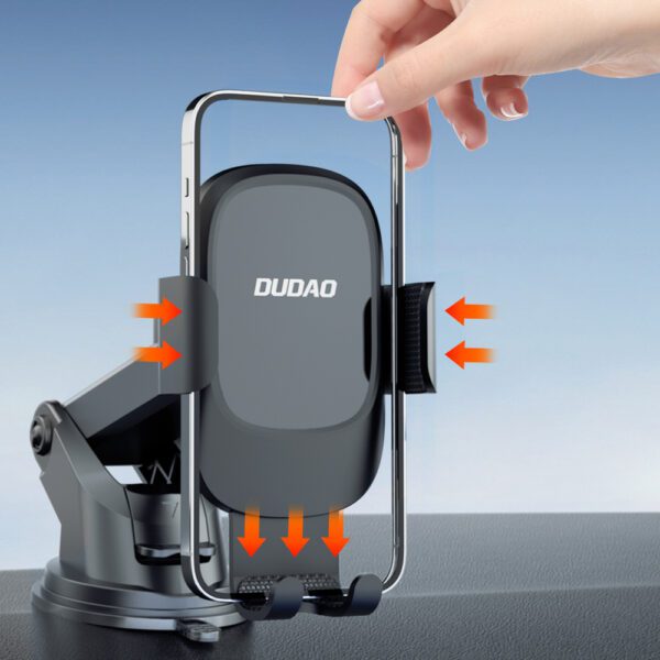 Dudao F5N+ gravity car holder with suction cup for windshield or dashboard - blackeng