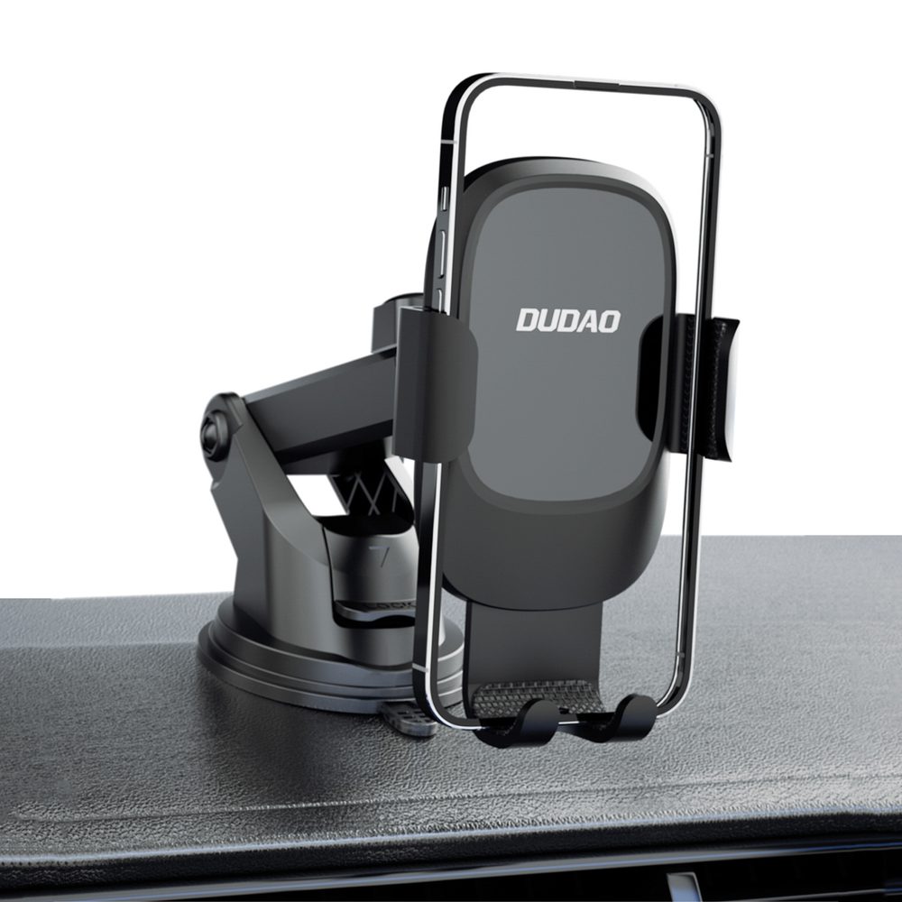 Dudao F5N+ gravity car holder with suction cup for windshield or dashboard - blackeng