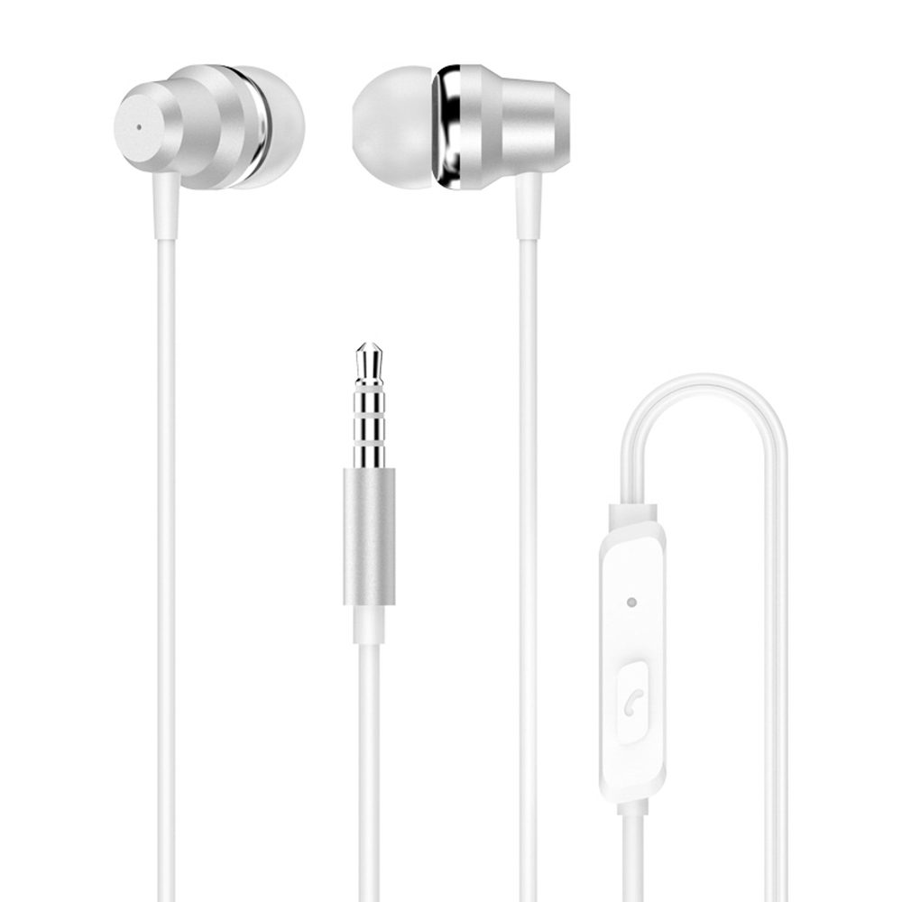 Dudao X10PRO wired headphones, mini jack 3.5mm, in-ear with remote control - whiteeng