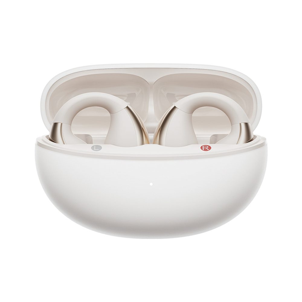 OWS QCY Crossky C30 Earphones with Clip IPX4 Bluetooth 5.4 - Whiteeng