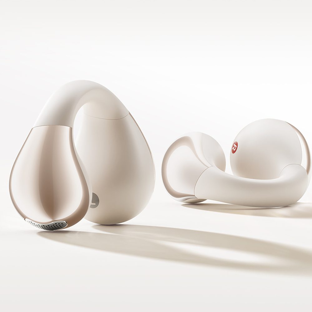 OWS QCY Crossky C30 Earphones with Clip IPX4 Bluetooth 5.4 - Whiteeng