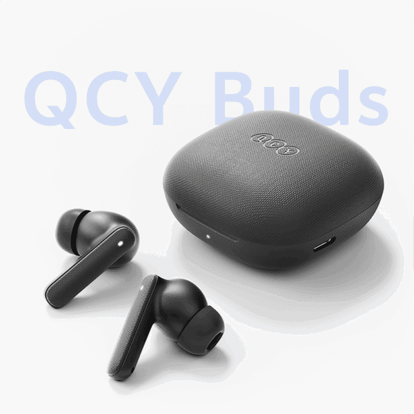 QCY Buds TWS IPX4 Bluetooth 5.4 In-Ear Headphones - Grayeng