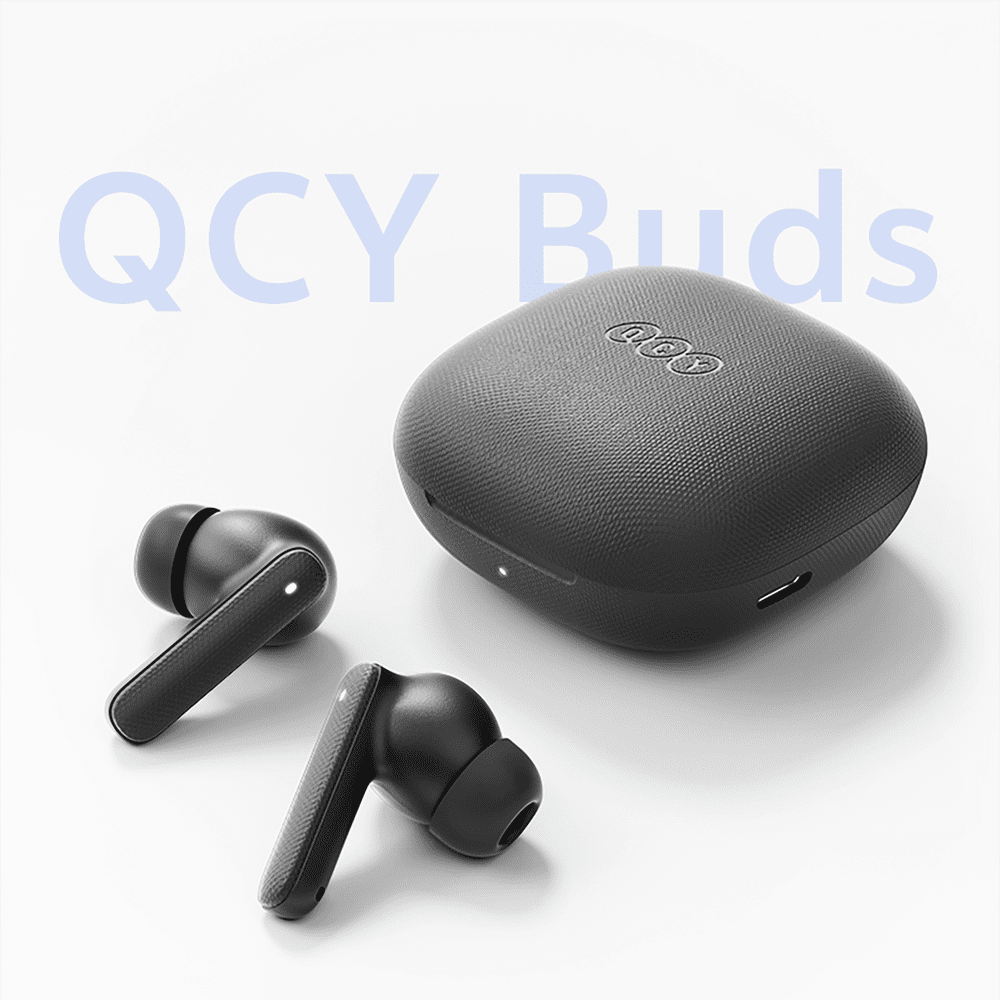 QCY Buds TWS IPX4 Bluetooth 5.4 In-Ear Headphones - Grayeng