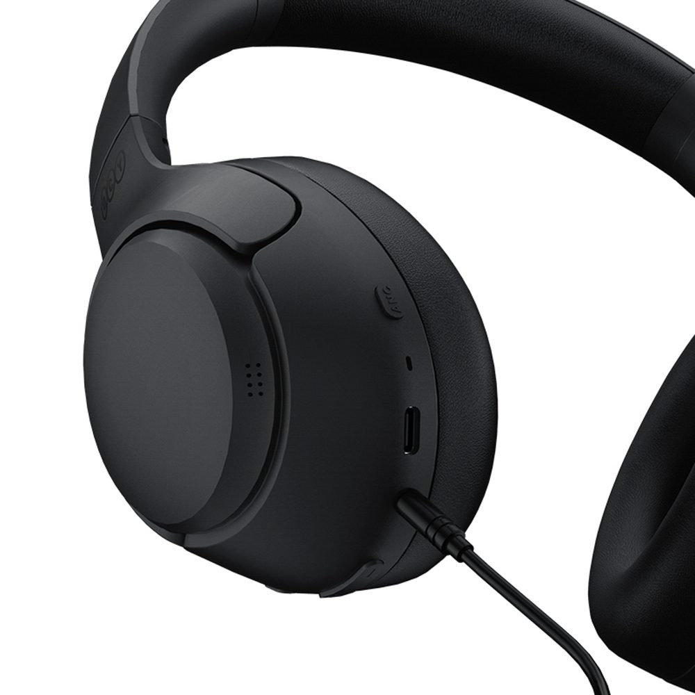 QCY H3 Over-Ear Headphones with ANC and Bluetooth 5.4 - Blackeng