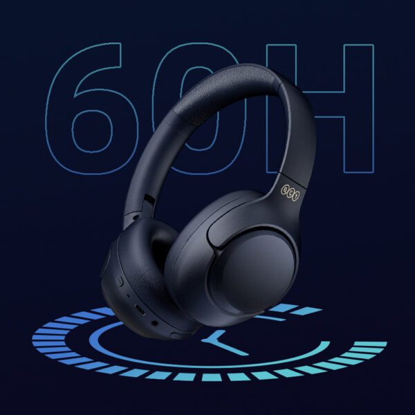 QCY H3 Over-Ear Headphones with ANC and Bluetooth 5.4 - Blackeng