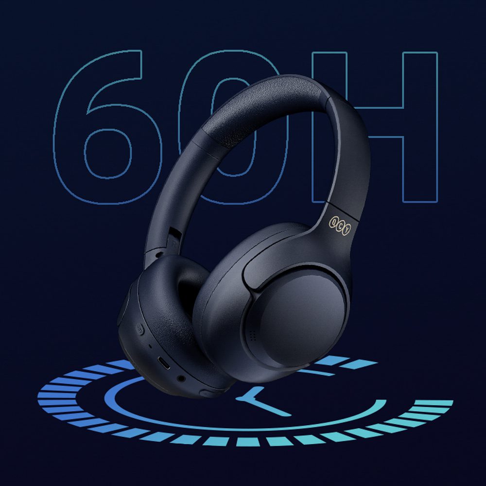 QCY H3 Over-Ear Headphones with ANC and Bluetooth 5.4 - Blackeng
