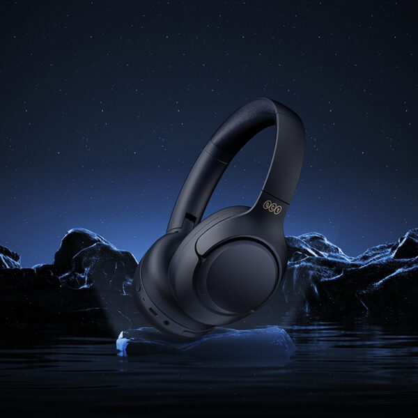 QCY H3 Over-Ear Headphones with ANC and Bluetooth 5.4 - Blackeng