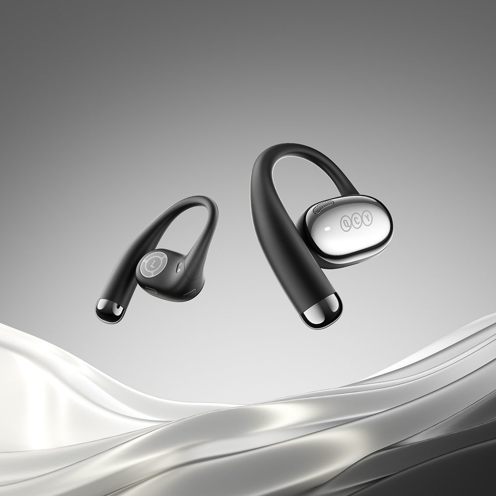 OWS QCY Crossky R70 LDAC IPX5 Headphones with Ear Hooks - Blackeng