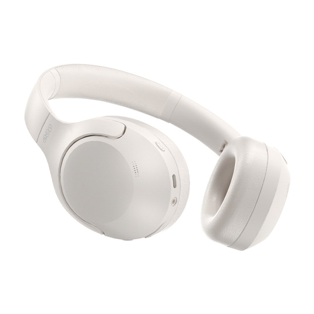 QCY H3 Lite Over-Ear Headphones with ANC and Bluetooth 5.3 - Whiteeng