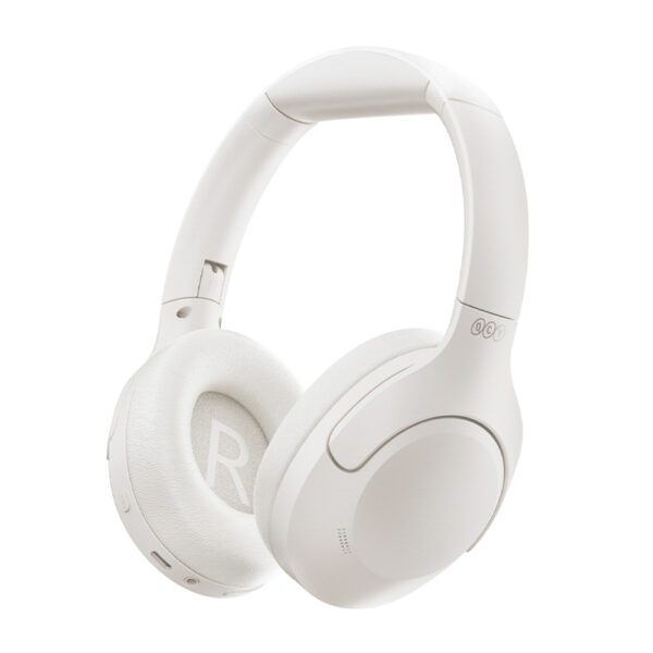 QCY H3 Lite Over-Ear Headphones with ANC and Bluetooth 5.3 - Whiteeng