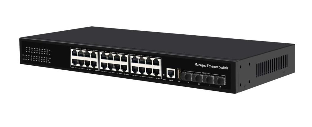 CUDY GS5024S4 24-PORT LAYER 3 MANAGED GIGABIT SWITCH WITH 4 10G SFP SLOTS