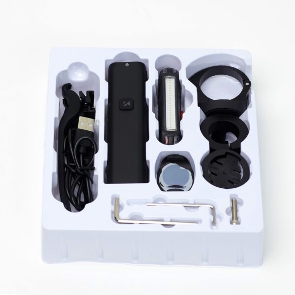 Wozinsky WSBLB3 Front (1000 lm) and Rear USB-C Bike Light Set - Blackeng