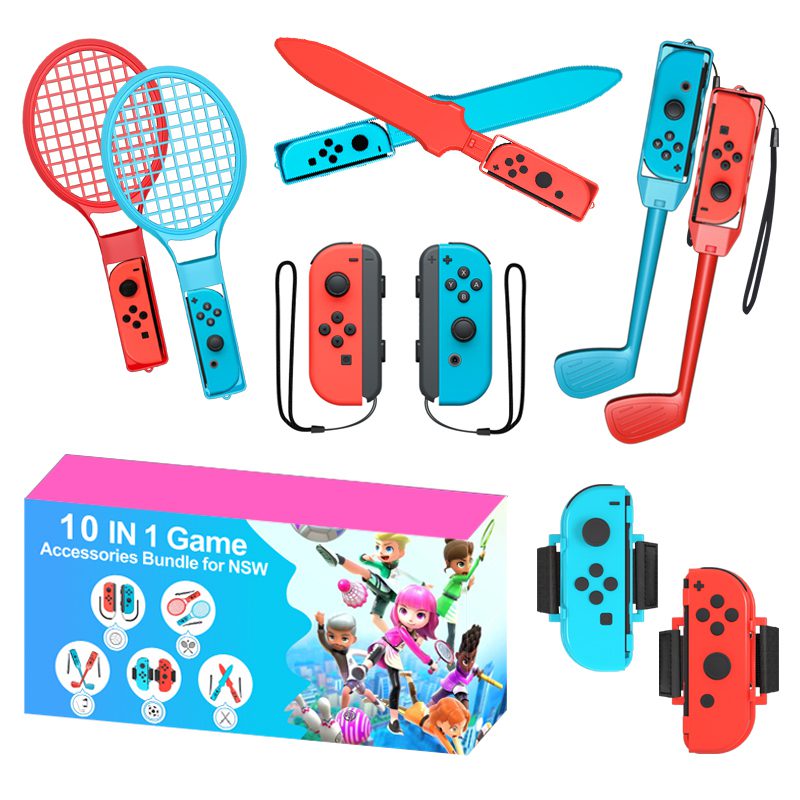 Nintendo Switch Sports 10-in-1 Family Accessory Pack - Red and Blueeng