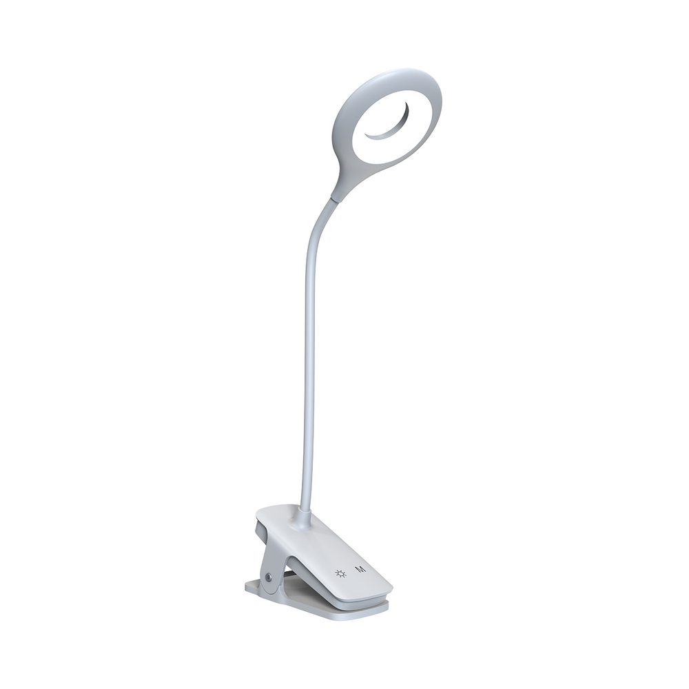 Mini Wozinsky Wireless LED Reading Lamp with Clip + USB-C Cable - Whiteeng