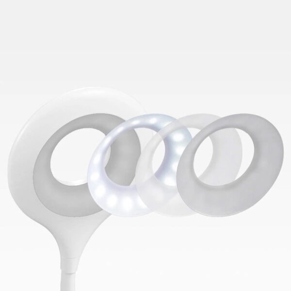 Mini Wozinsky Wireless LED Reading Lamp with Clip + USB-C Cable - Whiteeng