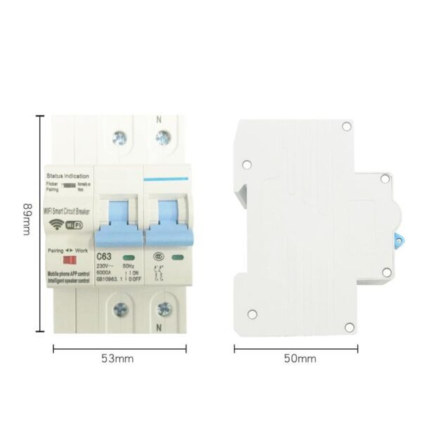 COOLSEER COL-CBW2-63 ΑΣΥΡΜΑΤΗ ΑΣΦΑΛΕΙΑ ΠΙΝΑΚΑ ΜΕ ΜΕΤΡΗΤΗ ΚΑΤΑΝΑΛΩΣΗΣ, WIFI, 60Α
