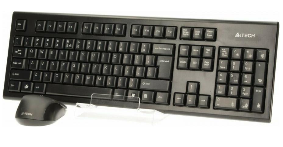 A4TECH ΑΣΥΡΜΑΤΟ SET 7100N ΠΛΗΚΤΡΟΛΟΓΙΟ - ΠΟΝΤΙΚΙ ΜΑΥΡΟ