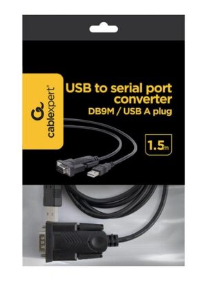21627 CABLEXPERT ΚΑΛΩΔΙΟ ΜΕΤΑΤΡΟΠΗΣ USB ΣΕ DB9M SERIAL PORT 1.5m