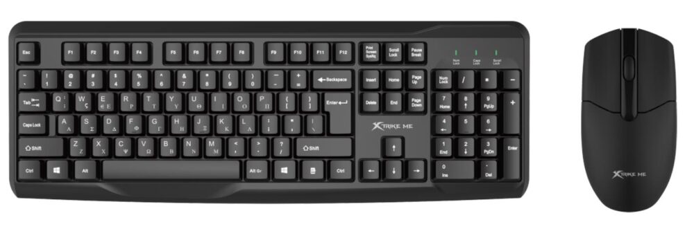 22202 XTRIKE-ME OFFICE MK-308 ΑΣΥΡΜΑΤΟ ΣΕΤ ΠΛΗΚΤΡΟΛΟΓΙΟ/ΠΟΝΤΙΚΙ, GR