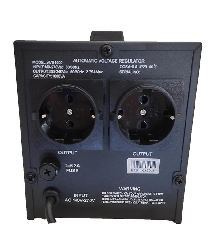 NG ΣΤΑΘΕΡΟΠΟΙΗΤΗΣ ΤΑΣΗΣ 1000VA