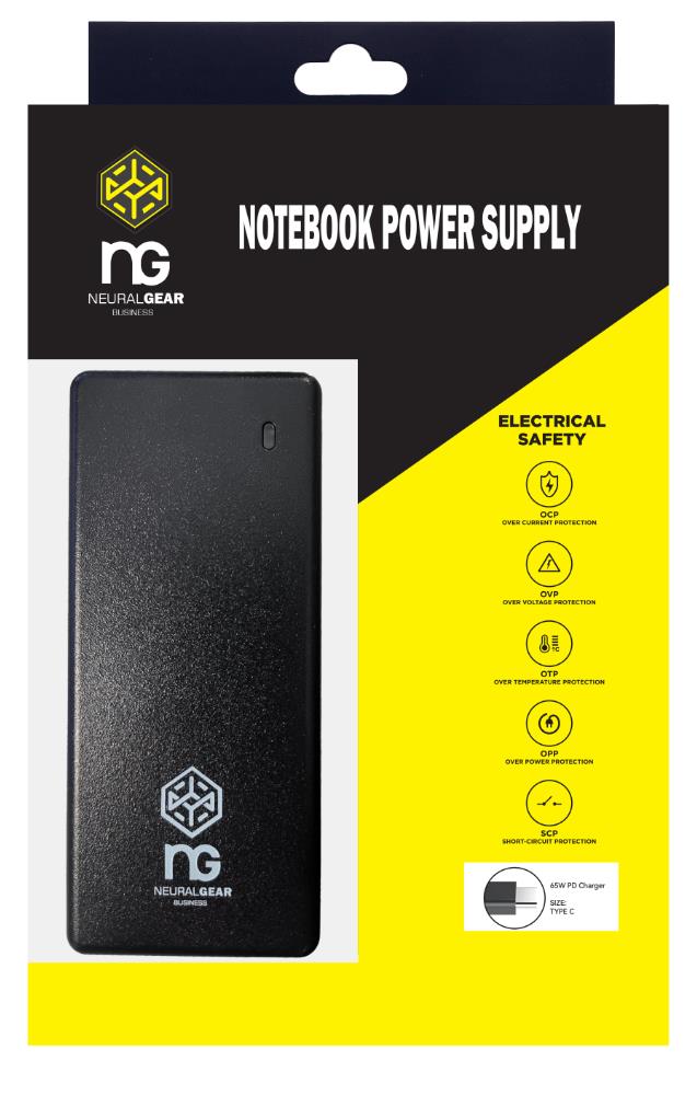 NG ΤΡΟΦΟΔΟΤΙΚΟ 65W, TYPE C ΜΕ ΚΑΛΩΔΙΟ ΤΡΟΦΟΔΟΣΙΑΣ