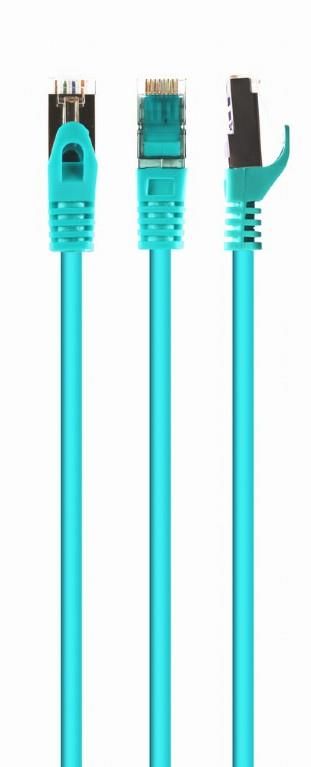CABLEXPERT ΚΑΛΩΔΙΟ S/FTP CAT6A 1m, LSZH, ΠΡΑΣΙΝΟ