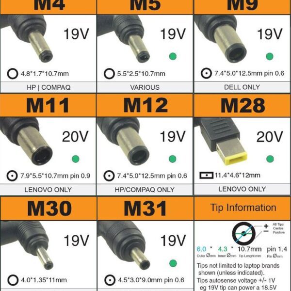 27524 NG UNIVERSAL AUTOMATIC ΤΡΟΦΟΔΟΤΙΚΟ LAPTOP 90W ΜΕ ΚΑΛΩΔΙΟ ΤΡΟΦΟΔΟΣΙΑΣ
