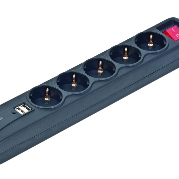 NG ΠΟΛΥΜΠΡΙΖΟ 5 ΘΕΣΕΩΝ ΜΕ USB ΘΥΡΑ SPG5U2