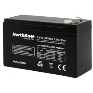 28558 NORTHBATT BATTERY 12V 7AH (6.3 FASTON)