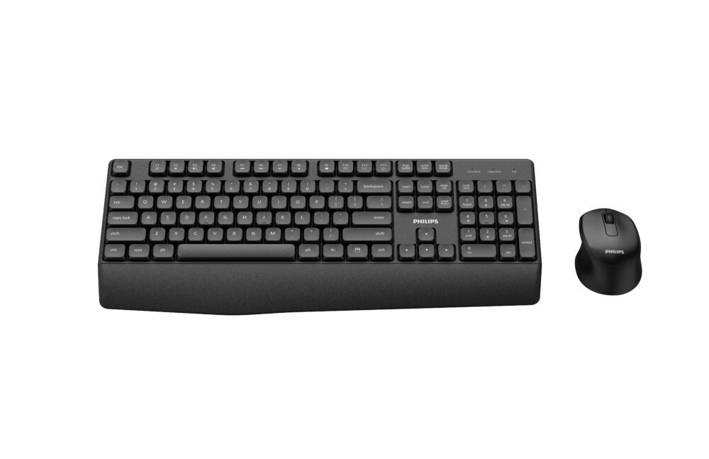 29381 PHILIPS SPT6348 ΑΣΥΡΜΑΤΟ ΣΕΤ ΠΛΗΚΤΡΟΛΟΓΙΟ/ΠΟΝΤΙΚΙ, ΜΑΥΡΟ