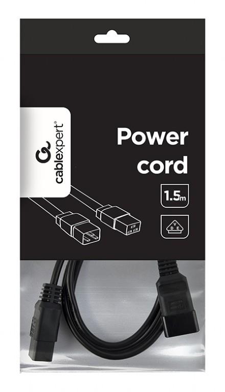 CABLEXPERT ΚΑΛΩΔΙΟ ΤΡΟΦΟΔΟΣΙΑΣ C19 to C20, 1.5m