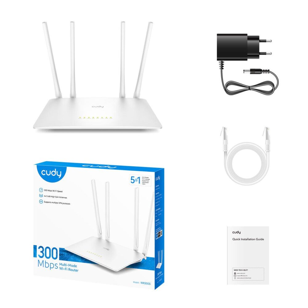 CUDY WR300S N300 WIFI ROUTER