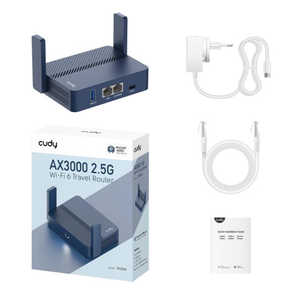 CUDY TR3000 AX3000 2.5G WIFI 6 ROUTER