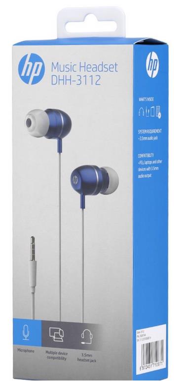 HP ΑΚΟΥΣΤΙΚΑ ΨΕΙΡΕΣ DHH-3112 ΛΕΥΚΟ/ΜΠΛΕ