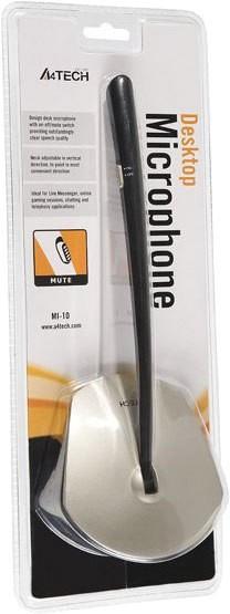 ΜΙΚΡΟΦΩΝΟ ΕΝΣΥΡΜΑΤΟ A4Tech ΜΙ-10, ΓΚΡΙ, 3.5mm