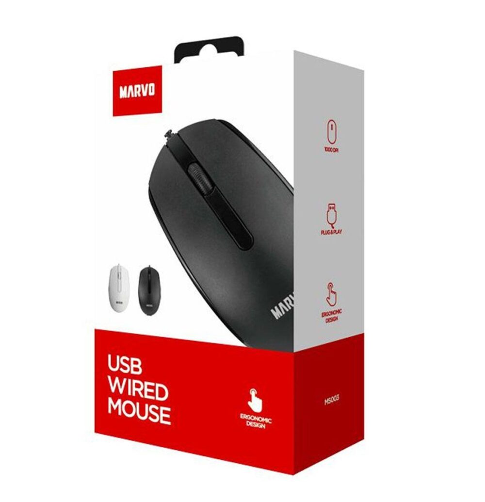 MARVO MS003 ΕΝΣΥΡΜΑΤΟ GAMING ΠΟΝΤΙΚΙ, ΜΑΥΡΟ